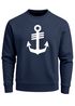 Sweatshirt Herren Anker Hamburg Nordisch Rundhals-Pullover Print Maritim Fashion Streetwear Neverless®preview