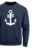 Sweatshirt Herren Anker Hamburg Nordisch Rundhals-Pullover Print Maritim Fashion Streetwear Neverless®preview