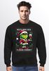 Sweatshirt Herren Anti-Weihnachten Grinch Weihnachtsmuffel Heute wird sich flüssig ernährtr Ugly XMAS Sweater Moonworks®preview