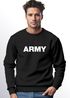 Sweatshirt Herren Aufdruck Army Print Rundhals-Pullover Neverless®preview