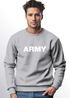 Sweatshirt Herren Aufdruck Army Print Rundhals-Pullover Neverless®preview