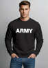 Sweatshirt Herren Aufdruck Army Print Rundhals-Pullover Neverless®preview