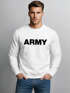Sweatshirt Herren Aufdruck Army Print Rundhals-Pullover Neverless®preview