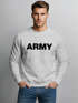 Sweatshirt Herren Aufdruck Army Print Rundhals-Pullover Neverless®preview