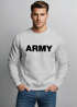 Sweatshirt Herren Aufdruck Army Print Rundhals-Pullover Neverless®preview