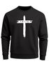 Sweatshirt Herren Aufdruck Kreuz Cross Faith Glaube Trend-Motiv Techwear Rundhals-Pullover Fashion Neverless®preview