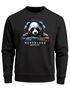 Sweatshirt Herren Aufdruck Panda Bär Techno DJ Musik Rundhals-Pullover Fashion Streetwear Neverless®preview