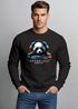 Sweatshirt Herren Aufdruck Panda Bär Techno DJ Musik Rundhals-Pullover Fashion Streetwear Neverless®preview