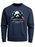 Sweatshirt Herren Aufdruck Panda Bär Techno DJ Musik Rundhals-Pullover Fashion Streetwear Neverless®preview