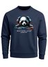 Sweatshirt Herren Aufdruck Panda Bär Techno DJ Musik Rundhals-Pullover Fashion Streetwear Neverless®preview