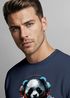 Sweatshirt Herren Aufdruck Panda Bär Techno DJ Musik Rundhals-Pullover Fashion Streetwear Neverless®preview