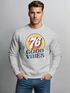 Sweatshirt Herren Aufdruck Print Good Vibes Retro Vintage Grafik Rundhals-Pullover Fashion Streetwear Neverless®preview
