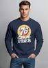Sweatshirt Herren Aufdruck Print Good Vibes Retro Vintage Grafik Rundhals-Pullover Fashion Streetwear Neverless®preview