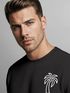 Sweatshirt Herren Aufdruck Print Palme Line Art Motiv Rundhals-Pullover Fashion Streetwear Neverless®preview