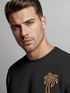 Sweatshirt Herren Aufdruck Print Palme Line Art Motiv Rundhals-Pullover Fashion Streetwear Neverless®preview