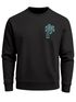 Sweatshirt Herren Aufdruck Print Palme Line Art Motiv Rundhals-Pullover Fashion Streetwear Neverless®preview