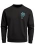 Sweatshirt Herren Aufdruck Print Palme Line Art Motiv Rundhals-Pullover Fashion Streetwear Neverless®preview