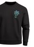 Sweatshirt Herren Aufdruck Print Palme Line Art Motiv Rundhals-Pullover Fashion Streetwear Neverless®preview