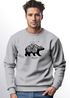 Sweatshirt Herren Bär Abenteuer Berge Wald Bear Mountains Adventure Rundhals-Pullover Neverless®preview