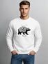 Sweatshirt Herren Bär Abenteuer Berge Wald Bear Mountains Adventure Rundhals-Pullover Neverless®preview