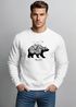 Sweatshirt Herren Bär Abenteuer Berge Wald Bear Mountains Adventure Rundhals-Pullover Neverless®preview