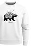Sweatshirt Herren Bär Abenteuer Berge Wald Bear Mountains Adventure Rundhals-Pullover Neverless®preview