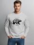 Sweatshirt Herren Bär Abenteuer Berge Wald Bear Mountains Adventure Rundhals-Pullover Neverless®preview