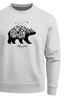Sweatshirt Herren Bär Abenteuer Berge Wald Bear Mountains Adventure Rundhals-Pullover Neverless®preview