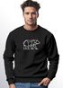 Sweatshirt Herren Bär Geometrie Tier Motiv Polygon Design Rundhals-Pullover Otdoor Fashion Streetwear Neverless®preview