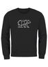 Sweatshirt Herren Bär Geometrie Tier Motiv Polygon Design Rundhals-Pullover Otdoor Fashion Streetwear Neverless®preview