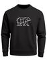 Sweatshirt Herren Bär Geometrie Tier Motiv Polygon Design Rundhals-Pullover Otdoor Fashion Streetwear Neverless®preview