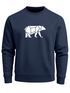 Sweatshirt Herren Bär Geometrie Tier Motiv Polygon Design Rundhals-Pullover Otdoor Fashion Streetwear Neverless®preview