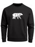Sweatshirt Herren Bär Geometrie Tier Motiv Polygon Design Rundhals-Pullover Otdoor Fashion Streetwear Neverless®preview
