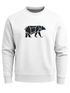 Sweatshirt Herren Bär Geometrie Tier Motiv Polygon Design Rundhals-Pullover Otdoor Fashion Streetwear Neverless®preview