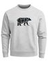 Sweatshirt Herren Bär Geometrie Tier Motiv Polygon Design Rundhals-Pullover Otdoor Fashion Streetwear Neverless®preview