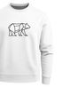 Sweatshirt Herren Bär Geometrie Tier Motiv Polygon Design Rundhals-Pullover Otdoor Fashion Streetwear Neverless®preview
