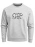 Sweatshirt Herren Bär Geometrie Tier Motiv Polygon Design Rundhals-Pullover Otdoor Fashion Streetwear Neverless®preview