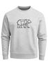 Sweatshirt Herren Bär Geometrie Tier Motiv Polygon Design Rundhals-Pullover Otdoor Fashion Streetwear Neverless®preview