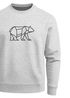 Sweatshirt Herren Bär Geometrie Tier Motiv Polygon Design Rundhals-Pullover Otdoor Fashion Streetwear Neverless®preview