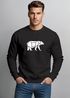 Sweatshirt Herren Bär Geometrie Tier Motiv Polygon Design Rundhals-Pullover Otdoor Fashion Streetwear Neverless®preview