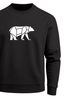 Sweatshirt Herren Bär Geometrie Tier Motiv Polygon Design Rundhals-Pullover Otdoor Fashion Streetwear Neverless®preview