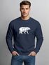 Sweatshirt Herren Bär Geometrie Tier Motiv Polygon Design Rundhals-Pullover Otdoor Fashion Streetwear Neverless®preview