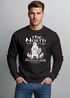 Sweatshirt Herren Bär Wiking Adventure Runen the North Natur Print Aufdruck Rundhals-Pullover Neverless®preview