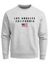 Sweatshirt Herren Bedruckt Schriftzug California Los Angeles USA Amerika Flagge Rundhals-Pullover Neverless®preview