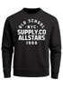 Sweatshirt Herren Bedruckt Schriftzug Oldschool NYC New York City Allstars Rundhals-Pullover Neverless®preview