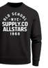 Sweatshirt Herren Bedruckt Schriftzug Oldschool NYC New York City Allstars Rundhals-Pullover Neverless®preview