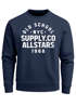 Sweatshirt Herren Bedruckt Schriftzug Oldschool NYC New York City Allstars Rundhals-Pullover Neverless®preview