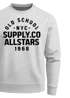 Sweatshirt Herren Bedruckt Schriftzug Oldschool NYC New York City Allstars Rundhals-Pullover Neverless®preview
