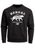Sweatshirt Herren Bengal Tiger Schriftzug Grafik Logo Rundhals-Pullover Neverless®preview