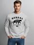 Sweatshirt Herren Bengal Tiger Schriftzug Grafik Logo Rundhals-Pullover Neverless®preview